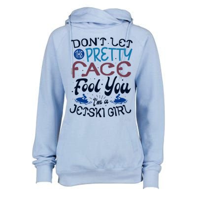 Water Sports Holiday Jetski Quote Cute Gift Womens Funnel Neck Pullover Hood