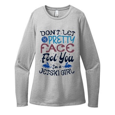 Water Sports Holiday Jetski Quote Cute Gift Womens CVC Long Sleeve Shirt