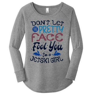 Water Sports Holiday Jetski Quote Cute Gift Women's Perfect Tri Tunic Long Sleeve Shirt