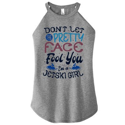 Water Sports Holiday Jetski Quote Cute Gift Women’s Perfect Tri Rocker Tank