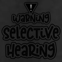 Warning Selective Hearing Funny T 7 Panel Mesh Trucker Snapback Hat