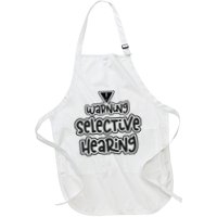 Warning Selective Hearing Funny T Apron