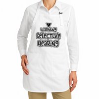 Warning Selective Hearing Funny T Apron