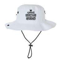 Warning Selective Hearing Funny T Bucket Hat