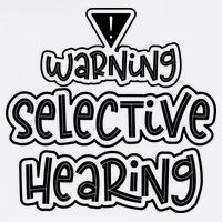 Warning Selective Hearing Funny T Magnet