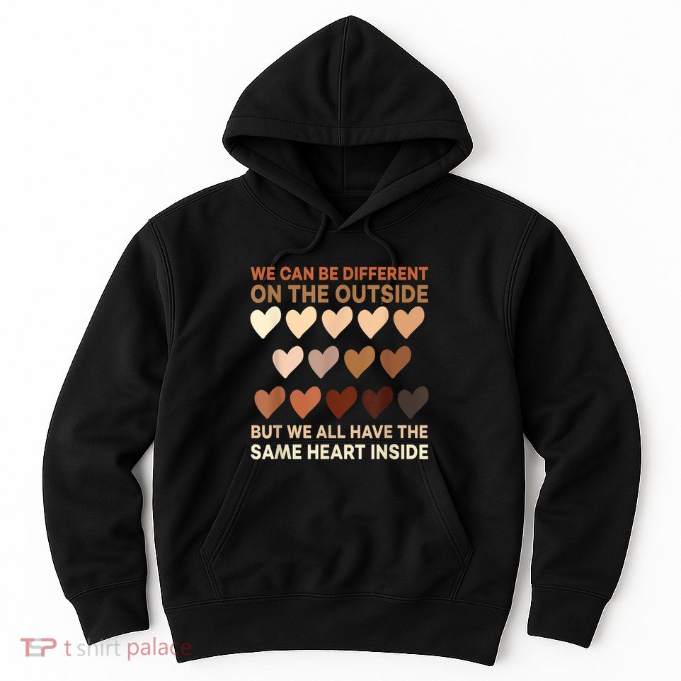 Womens Same Heart Black History Month African American Pride Hoodie