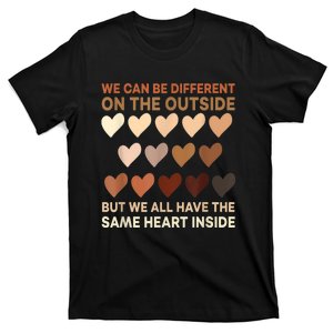 Womens Same Heart Black History Month African American Pride T-Shirt