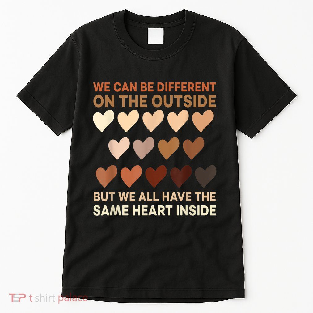 Womens Same Heart Black History Month African American Pride Tall T-Shirt