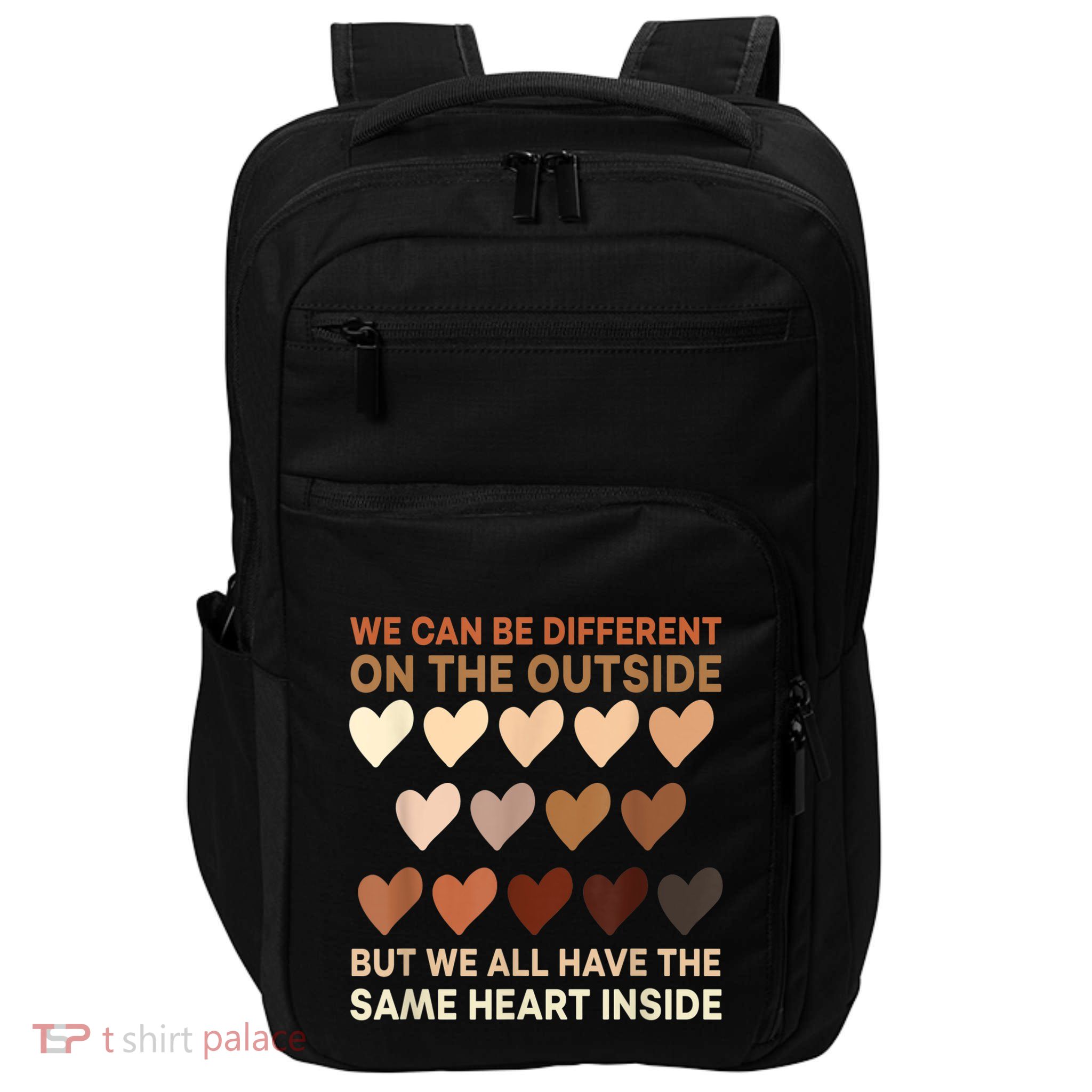 Womens Same Heart Black History Month African American Pride Impact Tech Backpack
