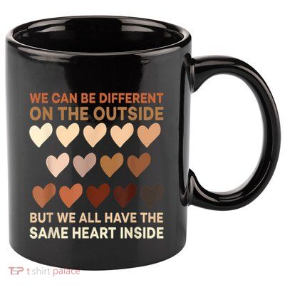 Womens Same Heart Black History Month African American Pride 11oz C Handle Ceramic Mug