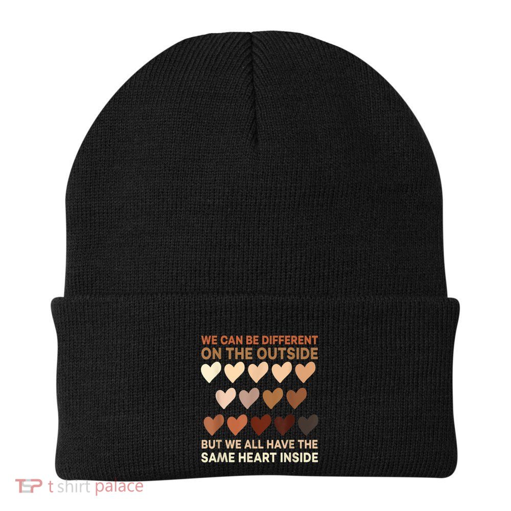 Womens Same Heart Black History Month African American Pride Beanie