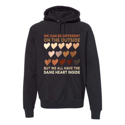 Womens Same Heart Black History Month African American Pride Premium Hoodie