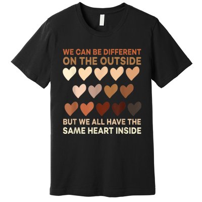 Womens Same Heart Black History Month African American Pride Premium T-Shirt