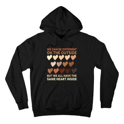 Womens Same Heart Black History Month African American Pride Tall Hoodie