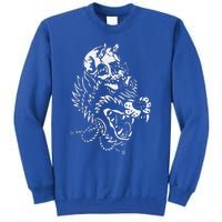 Wolf Skull Head Lazy Halloween Costume Goth Skeleton Bones Sweatshirt