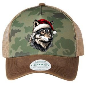 Wolf Santa Hat Wild Animals Lover Christmas Great Gift Legacy Tie Dye Trucker Hat