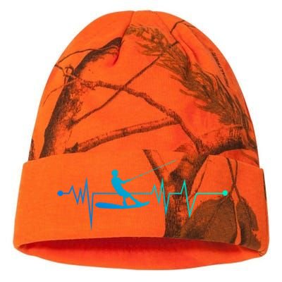 Water Skiing Heartbeat Cool Water Sports Lover Gift Kati Licensed 12" Camo Beanie