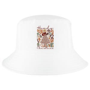 Western Santa Hat Howdy Christmas Tree Boho Flower Cowboy Cool Comfort Performance Bucket Hat