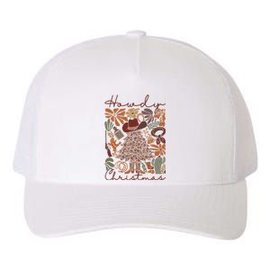 Western Santa Hat Howdy Christmas Tree Boho Flower Cowboy Yupoong Adult 5-Panel Trucker Hat