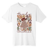 Western Santa Hat Howdy Christmas Tree Boho Flower Cowboy Tall Fusion ChromaSoft Performance T-Shirt