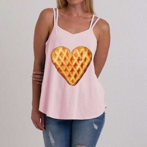 Waffles Sweet Heart Halloween Costume Valentines Day Cool Gift Women's Strappy Tank