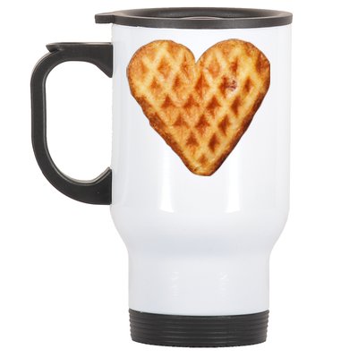 Waffles Sweet Heart Halloween Costume Valentines Day Cool Gift Stainless Steel Travel Mug