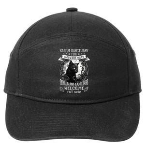 Witch Salem Home For Wayward Black Cats 1692 Halloween Women 7-Panel Snapback Hat