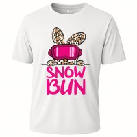 Winter Slope Hopper Ski Adventure Leopard Cooling Performance Crew T-Shirt