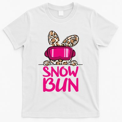 Winter Slope Hopper Ski Adventure Leopard T-Shirt