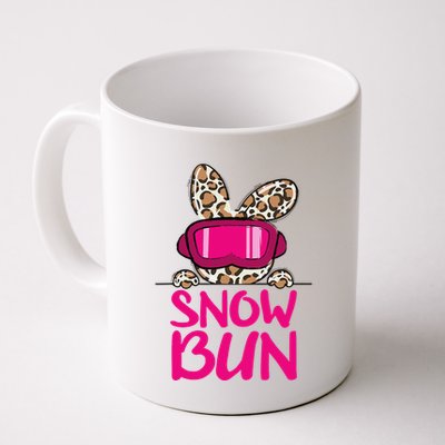 Winter Slope Hopper Ski Adventure Leopard Mug