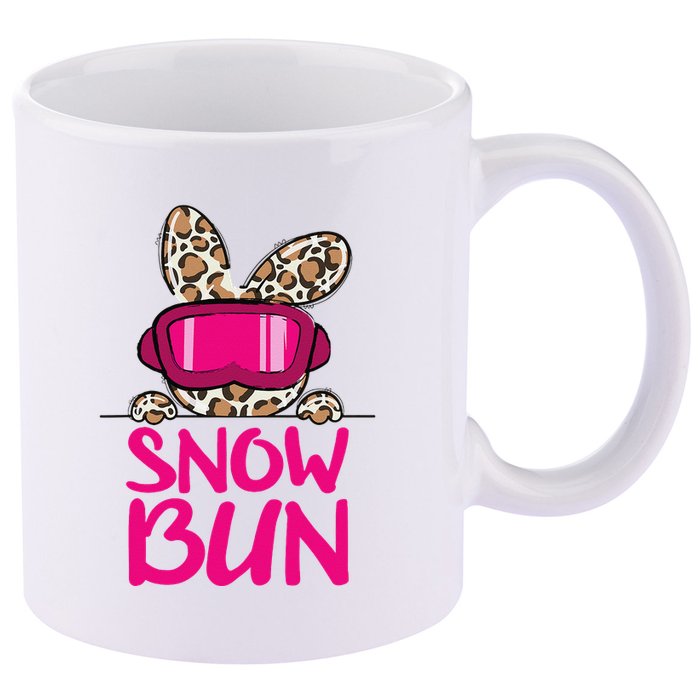 Winter Slope Hopper Ski Adventure Leopard 11oz C Handle Ceramic Mug