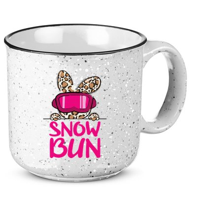 Winter Slope Hopper Ski Adventure Leopard 15oz Campfire Ceramic Mug