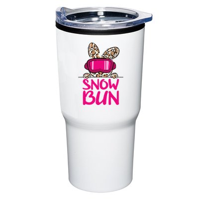 Winter Slope Hopper Ski Adventure Leopard Tumbler
