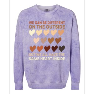 Wo Same Heart Black History Month African American Pride Colorblast Crewneck Sweatshirt