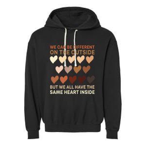 Wo Same Heart Black History Month African American Pride Garment-Dyed Fleece Hoodie