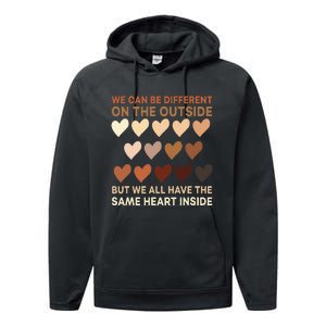 Wo Same Heart Black History Month African American Pride Performance Fleece Hoodie