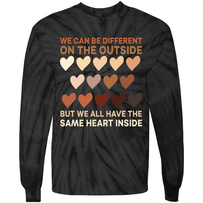 Wo Same Heart Black History Month African American Pride Tie-Dye Long Sleeve Shirt