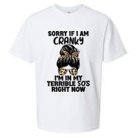 Wo Sorry If I Am Cranky I'm In My Terrible 50'S Right Now Sueded Cloud Jersey T-Shirt