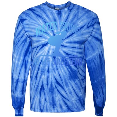 Water Skiing Is My Friend Water Skiing Water Skier Cute Gift Tie-Dye Long Sleeve Shirt