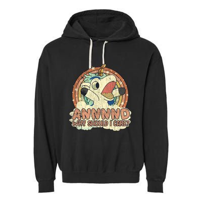 Why Should I Care Unicorn Lover Magical Funny Garment-Dyed Fleece Hoodie