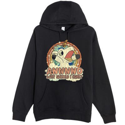 Why Should I Care Unicorn Lover Magical Funny Premium Pullover Hoodie