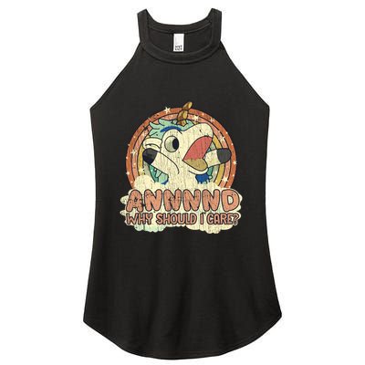Why Should I Care Unicorn Lover Magical Funny Women's Perfect Tri Rocker Tank