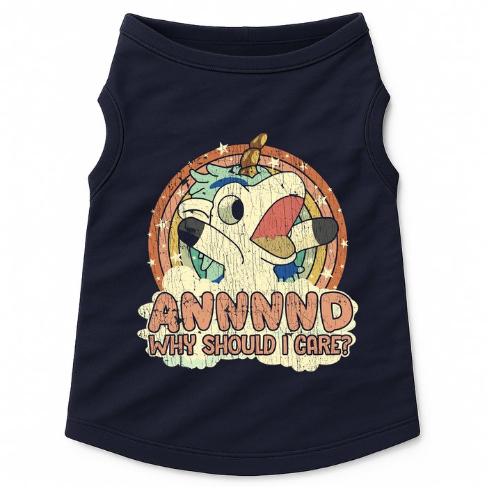 Why Should I Care Unicorn Lover Magical Funny Doggie Tank