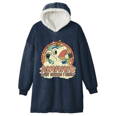 Why Should I Care Unicorn Lover Magical Funny Hooded Wearable Blanket
