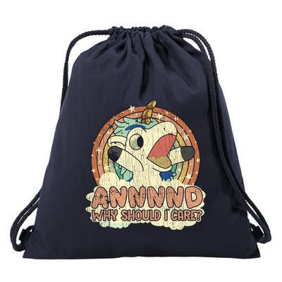 Why Should I Care Unicorn Lover Magical Funny Drawstring Bag