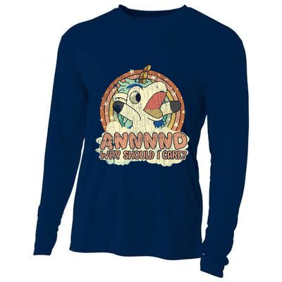 Why Should I Care Unicorn Lover Magical Funny Cooling Performance Long Sleeve Crew