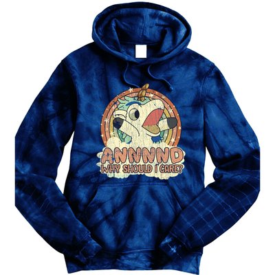 Why Should I Care Unicorn Lover Magical Funny Tie Dye Hoodie