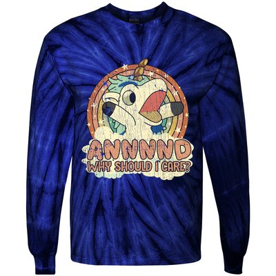 Why Should I Care Unicorn Lover Magical Funny Tie-Dye Long Sleeve Shirt