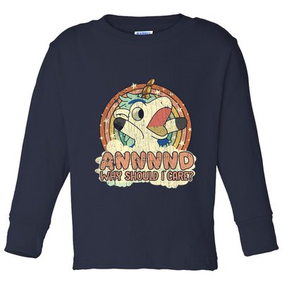 Why Should I Care Unicorn Lover Magical Funny Toddler Long Sleeve Shirt