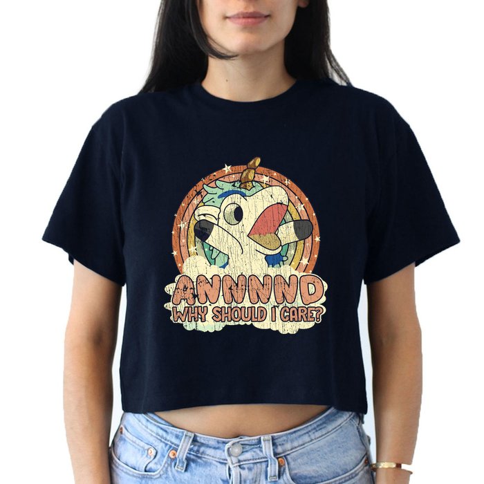 Why Should I Care Unicorn Lover Magical Funny Crop Top
